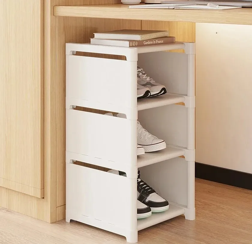 Stackable Shoe Rack Organizer Non-Woven Fabric Space Saving Entryway/Closet/Underbed Storage Home Organization Easy Assembly - Image 5