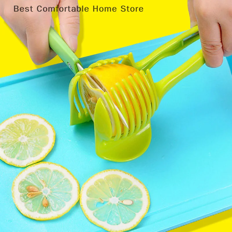 Kitchen Gadgets Handy Plastic Onion Rack Potato Tomato Slicer Vegetable Fruit Cutter Safe Cooking Tools Accessories - Image 5