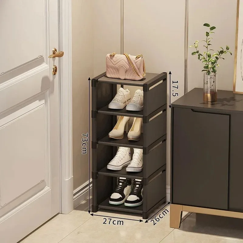 Stackable Shoe Rack Organizer Non-Woven Fabric Space Saving Entryway/Closet/Underbed Storage Home Organization Easy Assembly - Image 4