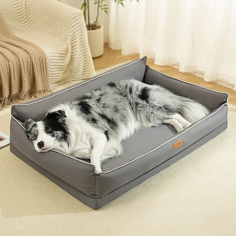 Dog Beds Large Sized Dog,Washable Dog Sofa Bed for Large Dogs,Comfy Supportive Egg-Crate Foam Pet Couch Bed with Removable Cover