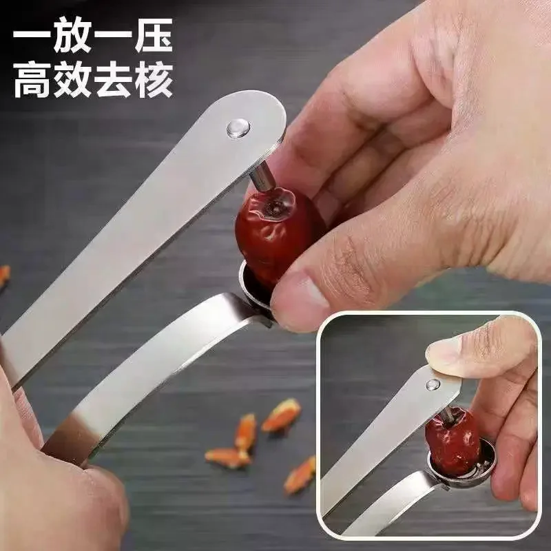 Stainless Steel Red Date Pitter Tool–Seed Corer Kitchen Gadget - Image 2