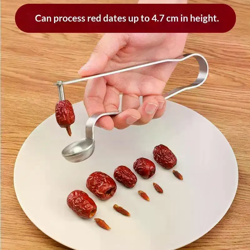 Stainless Steel Red Date Pitter Tool–Seed Corer Kitchen Gadget