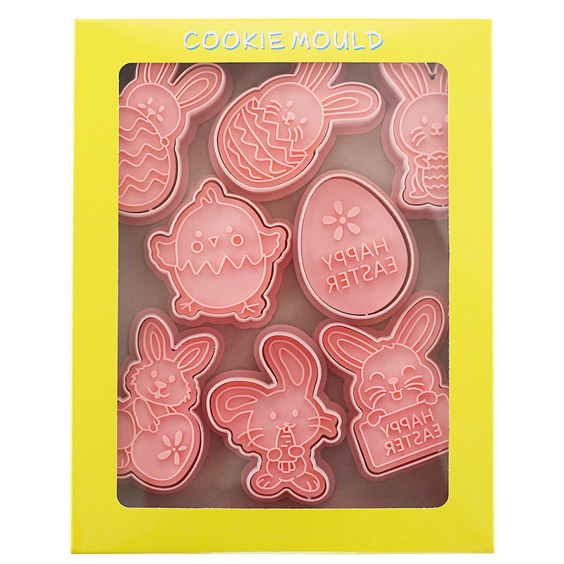 Easter Cookie Mold Cartoon Bunny Easter Egg Cookie Press - Image 4