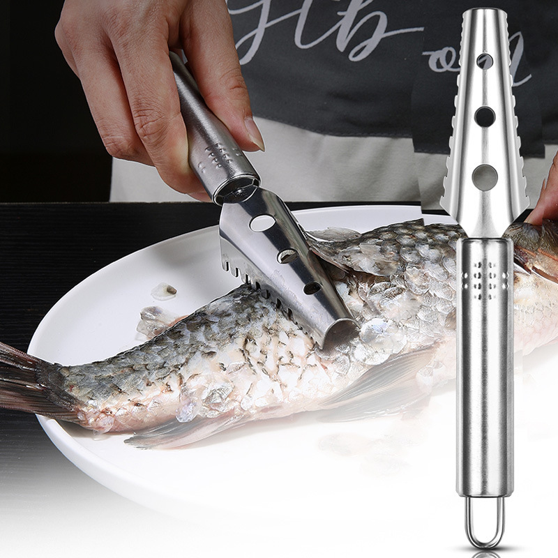 430 Stainless Steel Scale Removing Artifact Fish Killing Tool Kitchen Gadgets - Image 2