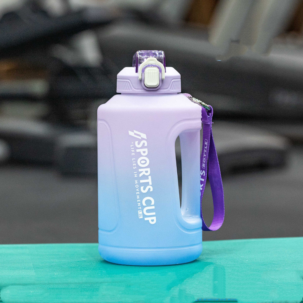 Extra Large Capacity Cup With Straw Fitness Sports Water Bottle Fitness Big Bottles - Image 9