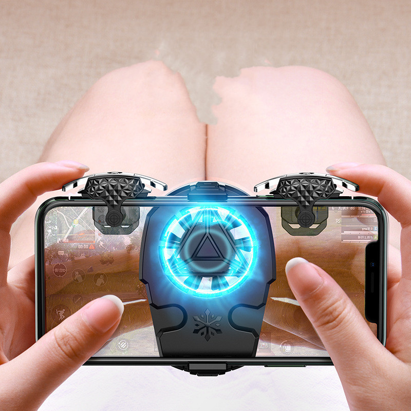 Compatible With Apple, Multi-function Mobile Phone USB Game Cooler System Cooling Fan Gamepad Holder Stand Radiator For Phone - Image 4