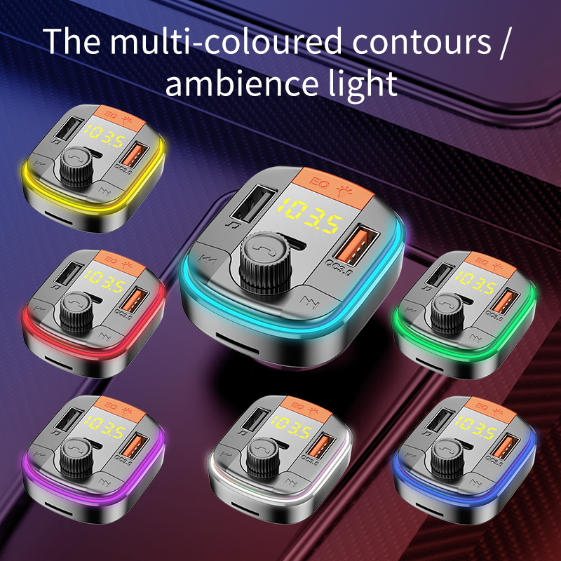 Car MP3 Bluetooth Player PD QC3.0 Fast Charge Car Charger - Image 2