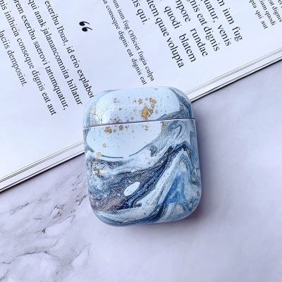 Compatible with Apple, White Marble Case for Airpods Earphone Case - Image 6