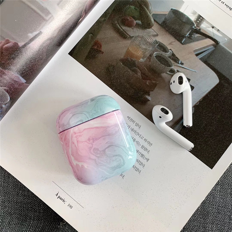 Compatible with Apple, White Marble Case for Airpods Earphone Case - Image 7