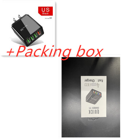 Illuminated 4USB Mobile Phone Charger 3A Charging Head - Image 9