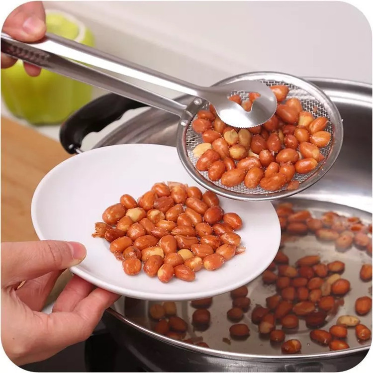 Multi-functional Oil Food Folder Kitchen Accessories Stainless Steel Fried Food Oil Scoop - Image 7