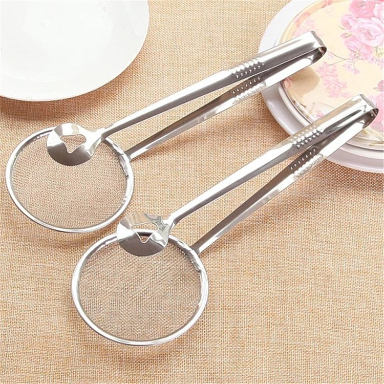 Multi-functional Oil Food Folder Kitchen Accessories Stainless Steel Fried Food Oil Scoop - Image 3