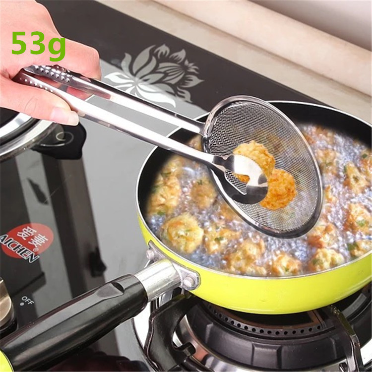 Multi-functional Oil Food Folder Kitchen Accessories Stainless Steel Fried Food Oil Scoop - Image 5