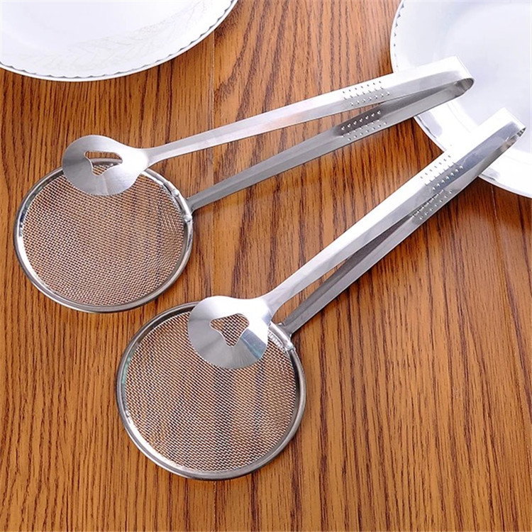 Multi-functional Oil Food Folder Kitchen Accessories Stainless Steel Fried Food Oil Scoop - Image 4