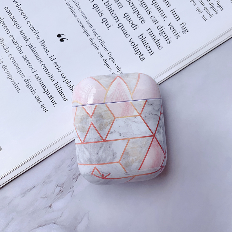 Compatible with Apple, White Marble Case for Airpods Earphone Case - Image 8