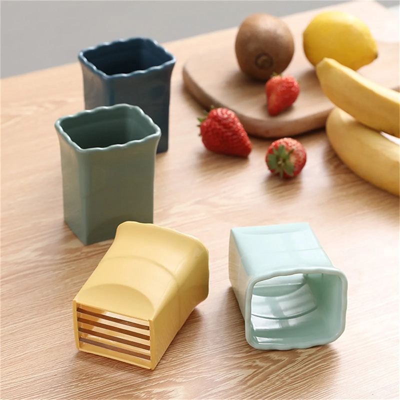 Cup Slicers Fruit Slicers Egg Slicers Stainless Steel Strawberry Slicers Banana Cutter Fruit And Vegetables Cutter Kitchen Gadget - Image 2