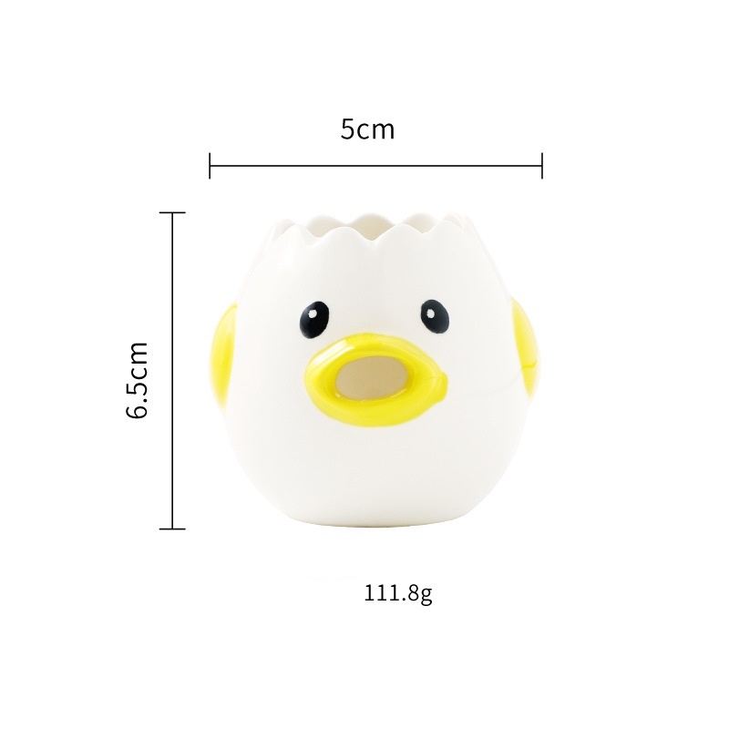 Cute Chicken Ceramic Egg White Separator Kitchen Accessories Practical - Image 8