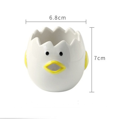 Cute Chicken Ceramic Egg White Separator Kitchen Accessories Practical - Image 4