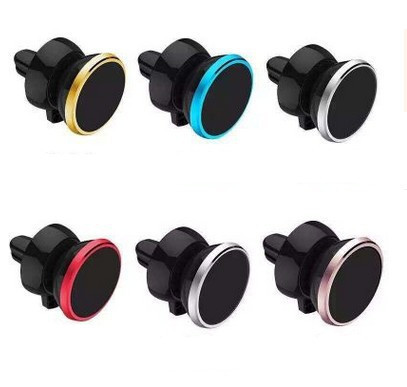 Car mobile phone navigation bracket mobile phone rack outlet magnetic car 360 degree magnetic rotating magnet bracket