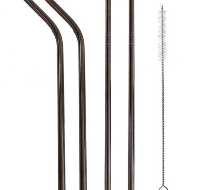 Colourful Reusable Stainless Steel Straws - Image 2