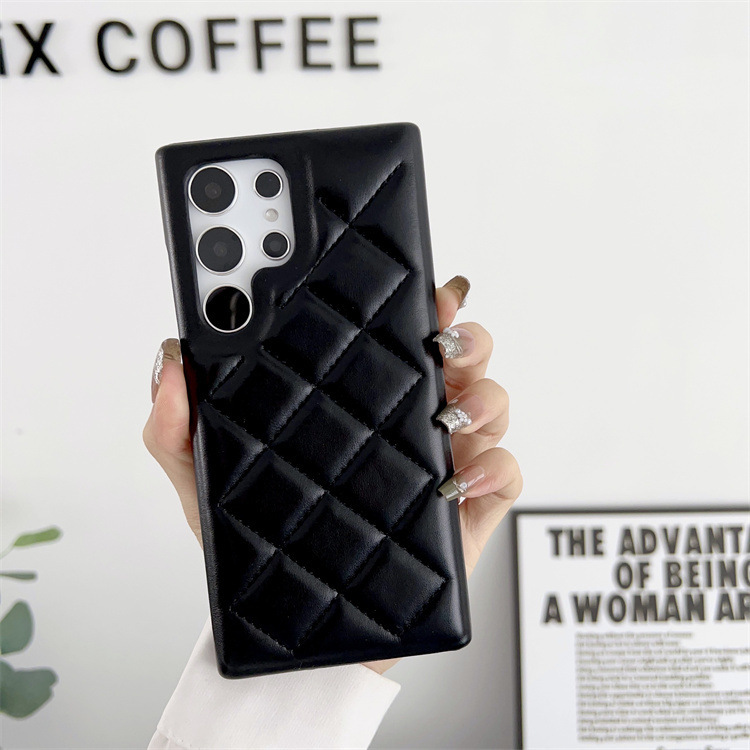 Diamond Plaid Phone Case Leather Phone Protective Case - Image 6