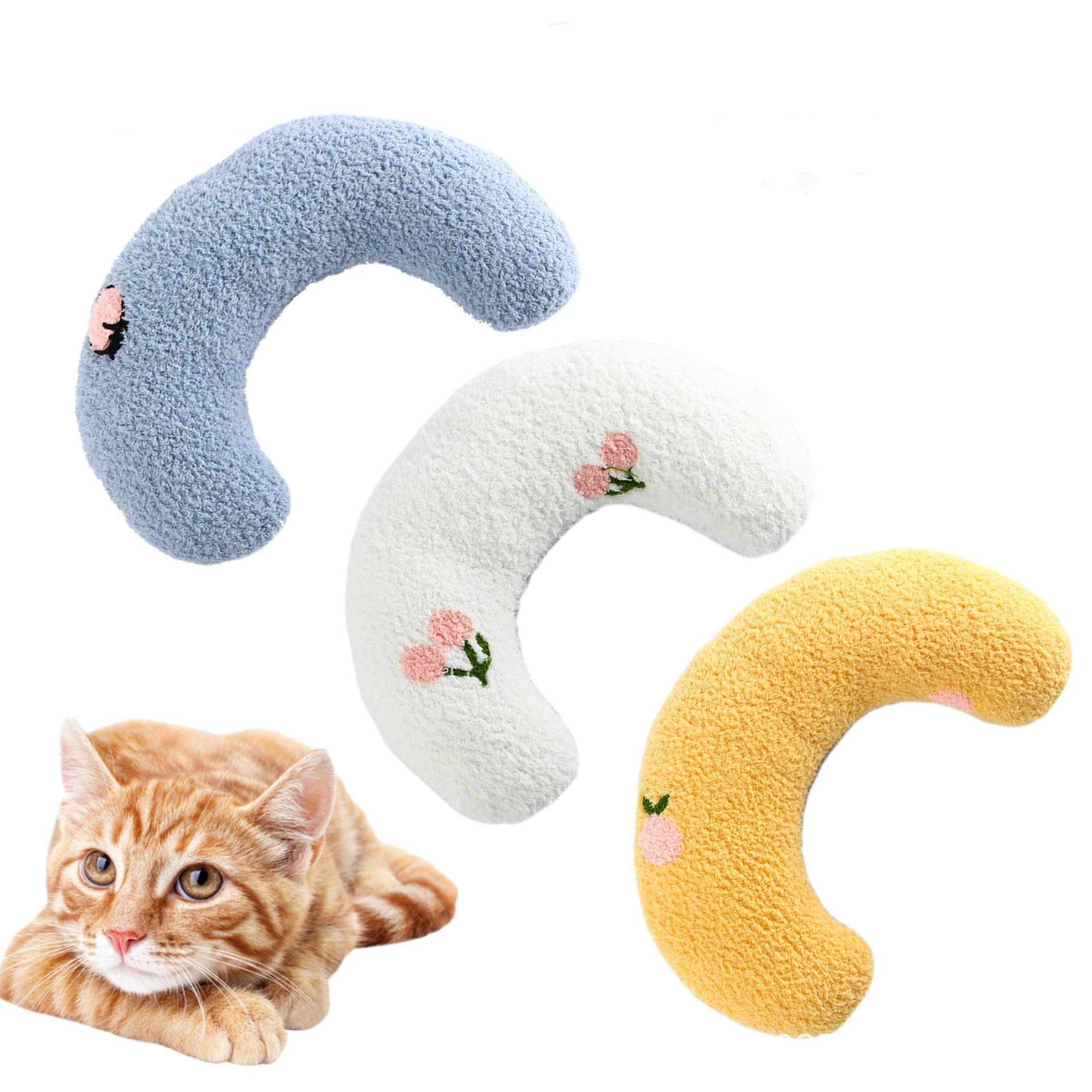Little Pillow For Cats Fashion Neck Protector Deep Sleep Puppy U-Shaped Pillow Pets Pillow Kitten Headrest Dog Sleeping Pillow Pet Products - Image 7