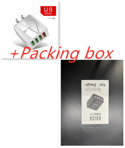 Illuminated 4USB Mobile Phone Charger 3A Charging Head - Image 8