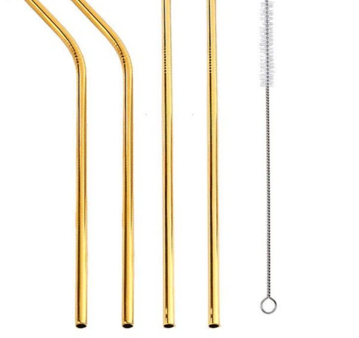 Colourful Reusable Stainless Steel Straws - Image 6