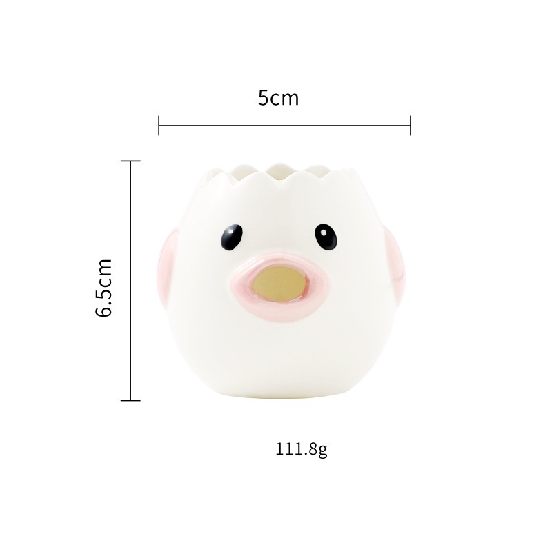 Cute Chicken Ceramic Egg White Separator Kitchen Accessories Practical - Image 7