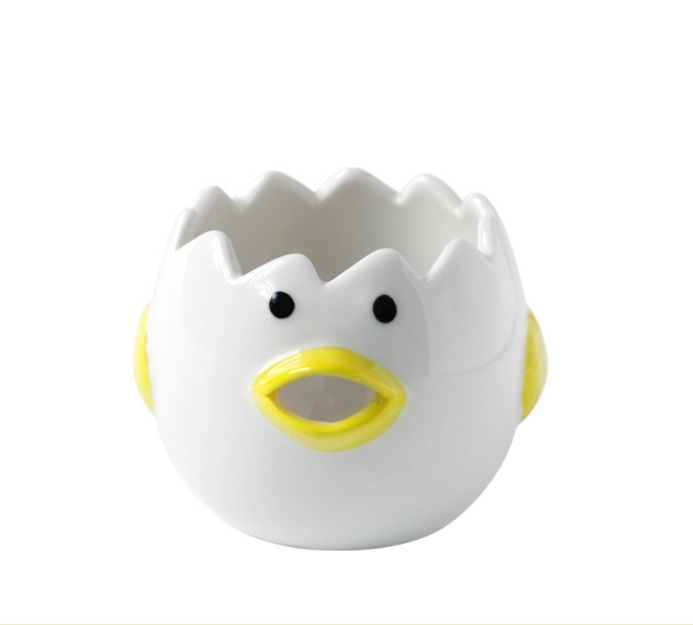 Cute Chicken Ceramic Egg White Separator Kitchen Accessories Practical - Image 6