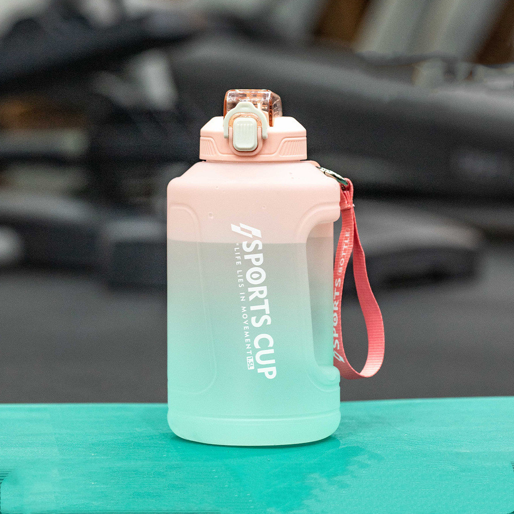 Extra Large Capacity Cup With Straw Fitness Sports Water Bottle Fitness Big Bottles - Image 7