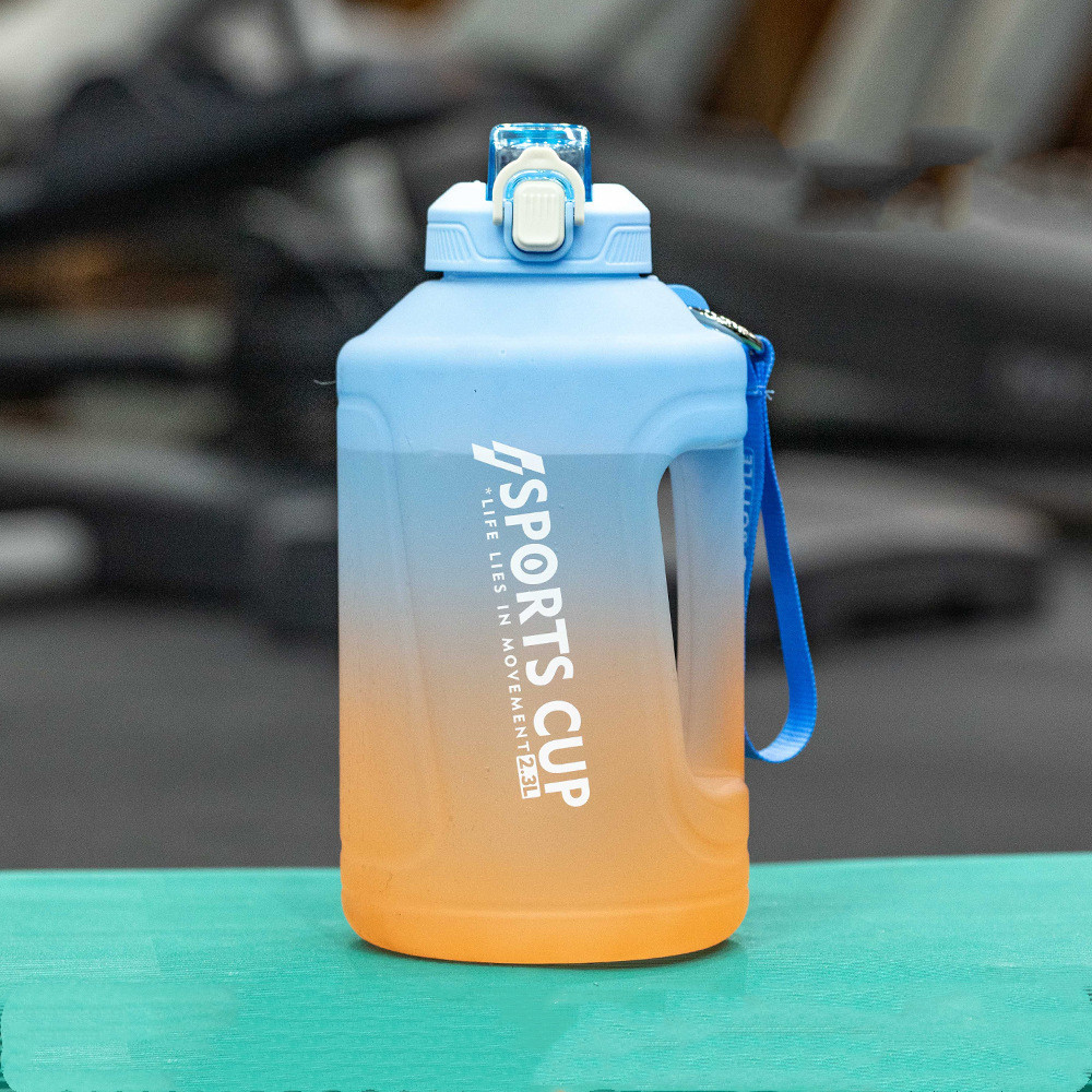 Extra Large Capacity Cup With Straw Fitness Sports Water Bottle Fitness Big Bottles - Image 6