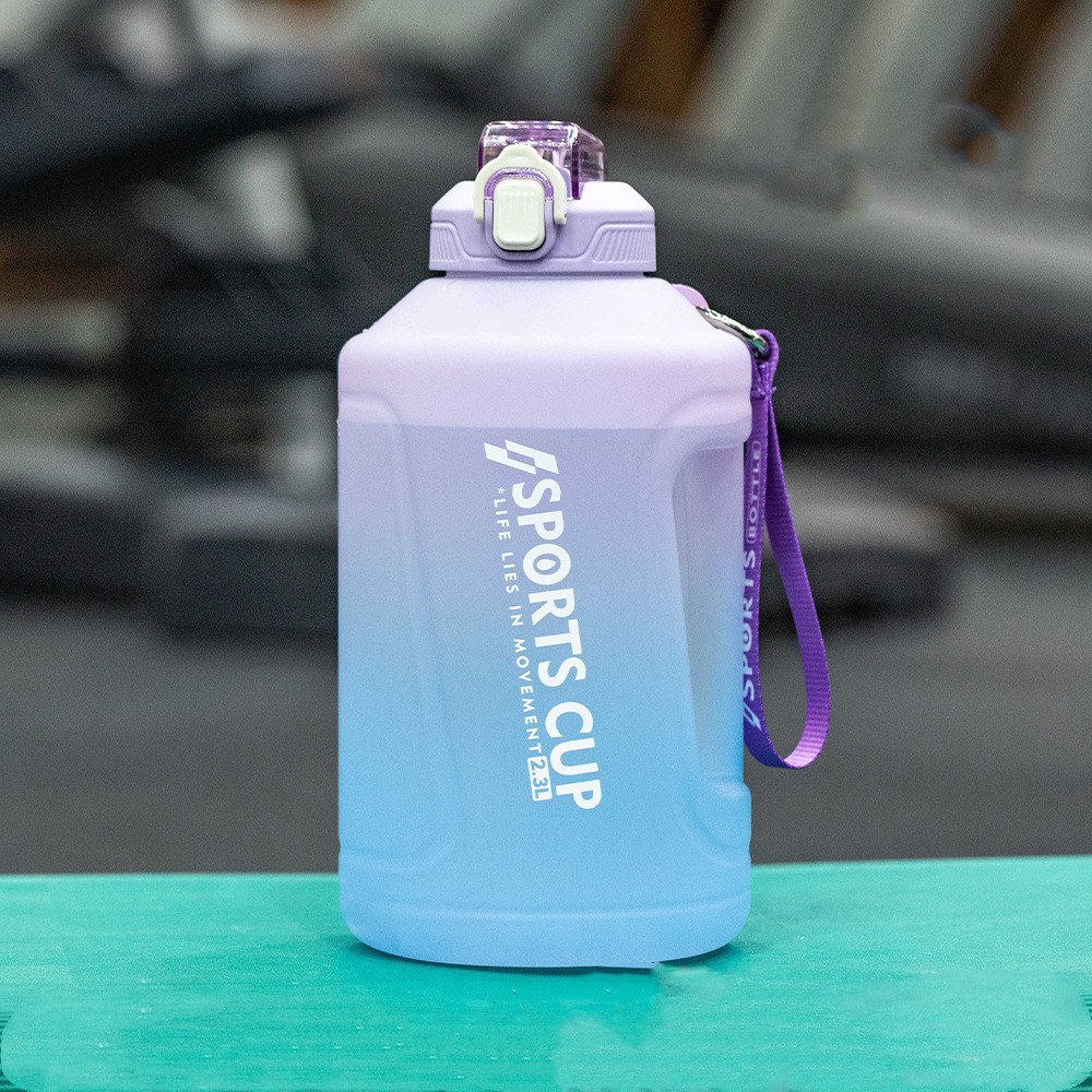 Extra Large Capacity Cup With Straw Fitness Sports Water Bottle Fitness Big Bottles - Image 10