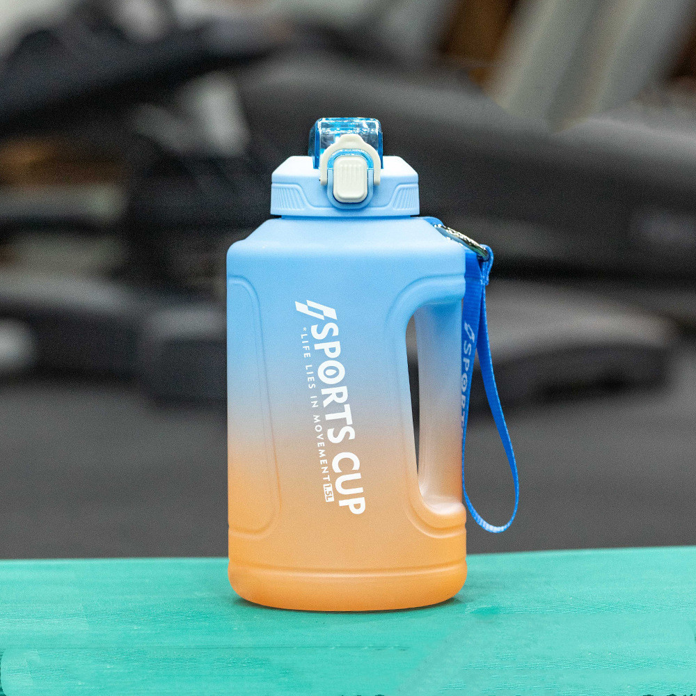 Extra Large Capacity Cup With Straw Fitness Sports Water Bottle Fitness Big Bottles - Image 5