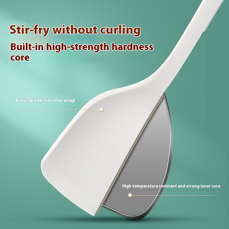 Fashion Wooden Handle Silicone Spatula Suit - Image 2
